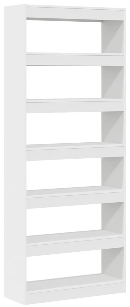 vidaXL Βιβλιοθήκη/Διαίρεση Δωματίου Λευκή 80x30x198 εκ.