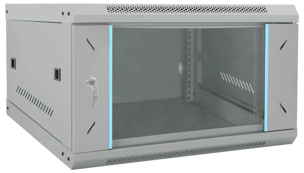 vidaXL Ντουλάπα δικτύου με αποθήκευση Γκρι 53 x 60 x 30 εκ Ατσάλι