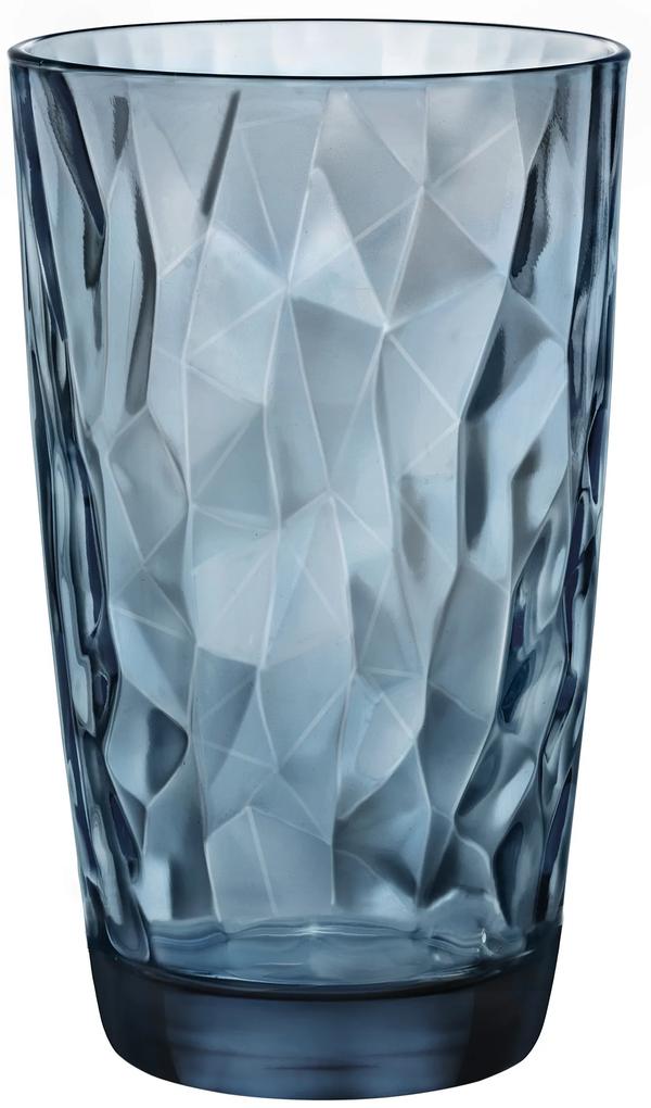 Ποτήρι Νερού Γυάλινο Diamond Μπλε Bormioli Rocco 470ml BR00127701
