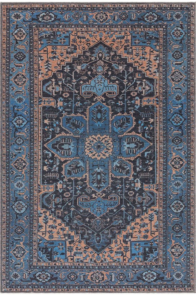 Χαλί Kaya KY14 Niki Blue-Gold Asiatic London 200X290cm