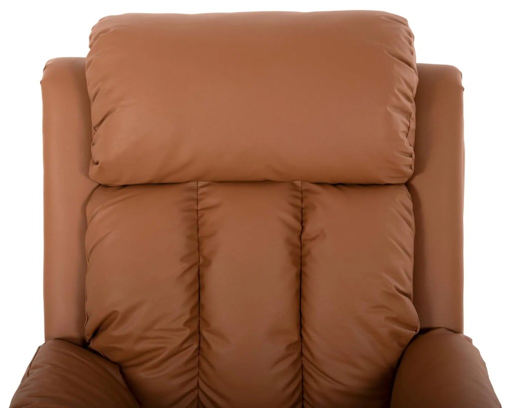 Πολυθρόνα HAPPER C9785.12 Μασάζ με Καφέ PU 76x94x102Υεκ. 76x94x102 εκ.