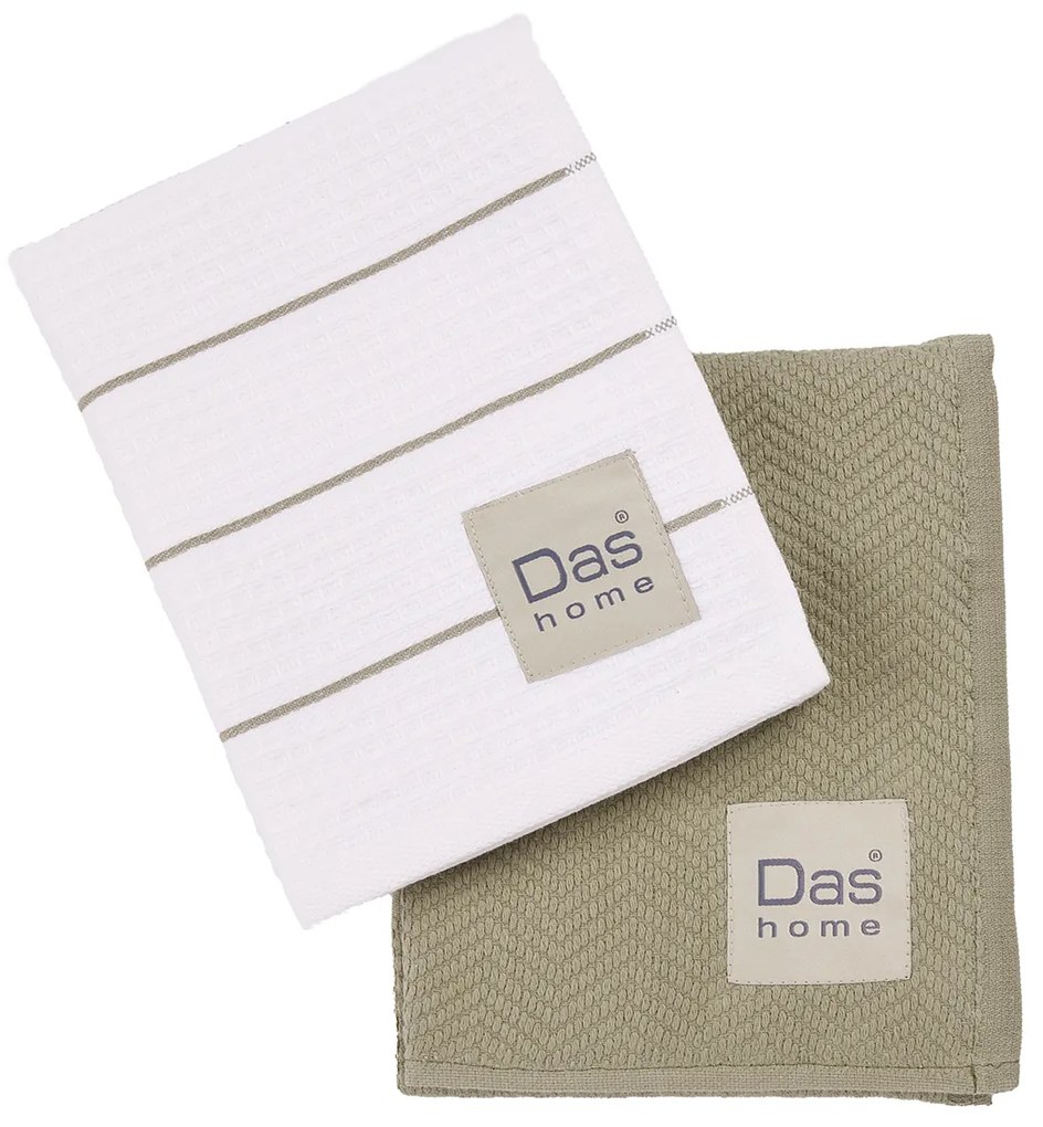 Ποτηρόπανα (Σετ 2τμχ) Das Home Kitchen 0827