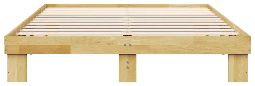 Πλαίσιο κρεβατιού χωρίς στρώμα 150x200 cm μασίφ ξύλο δρυς 851952