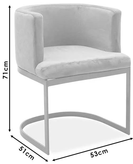 Πολυθρόνα Viv βελούδο μπεζ-χρυσό 52x56x71εκ 53x51x71 εκ.