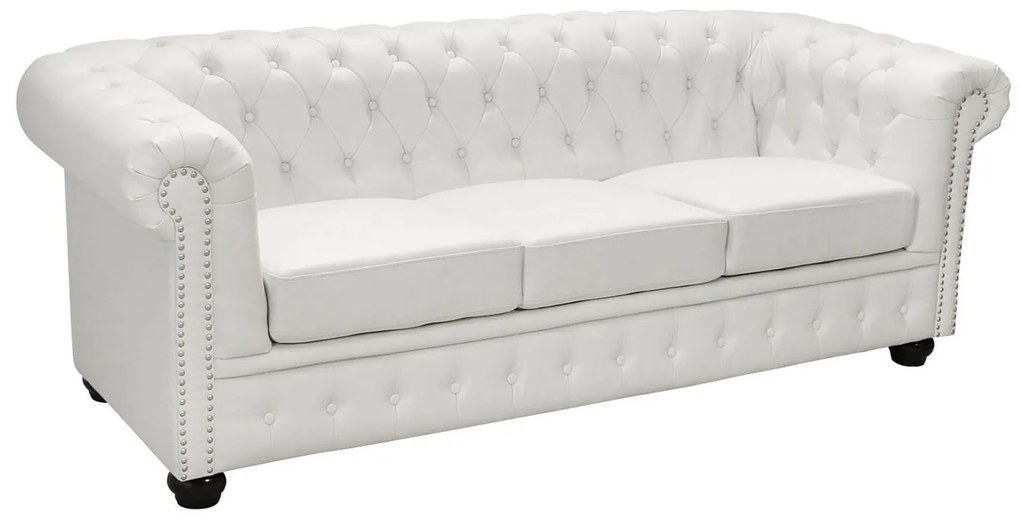 Καναπές T.Chesterfield Hm3009.02 208x90x73 cm Τεχνόδερμα
