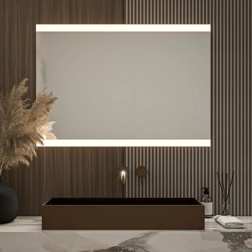 Καθρέπτης Led Square Mat της Project Mirrors Διάσταση: 70x100, Διακόπτης Αφής: Ναι, Τοποθέτηση: Οριζόντια