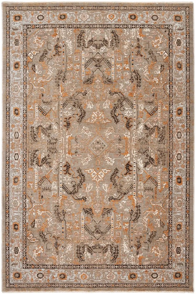 Χαλί Naf Naf Amaro S366B Brown-Shrink M.Grey Βιοκαρπέτ 200X300cm