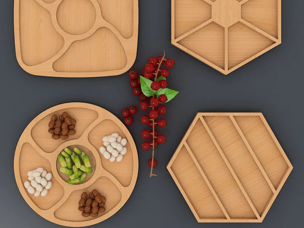 Intra απο ξύλο plywood 3mm-4mm πάχος Charcuterie Cheese Board  Ready 083 Δίασταση 30x20 cm INTRAFABR-60981387