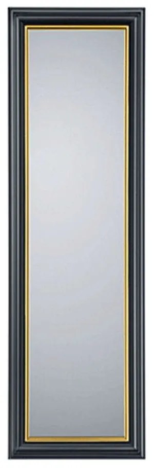 Καθρέπτης Τοίχου Ina 1230280 50x150cm Black-Gold Mirrors &amp; More Πλαστικό, Γυαλί