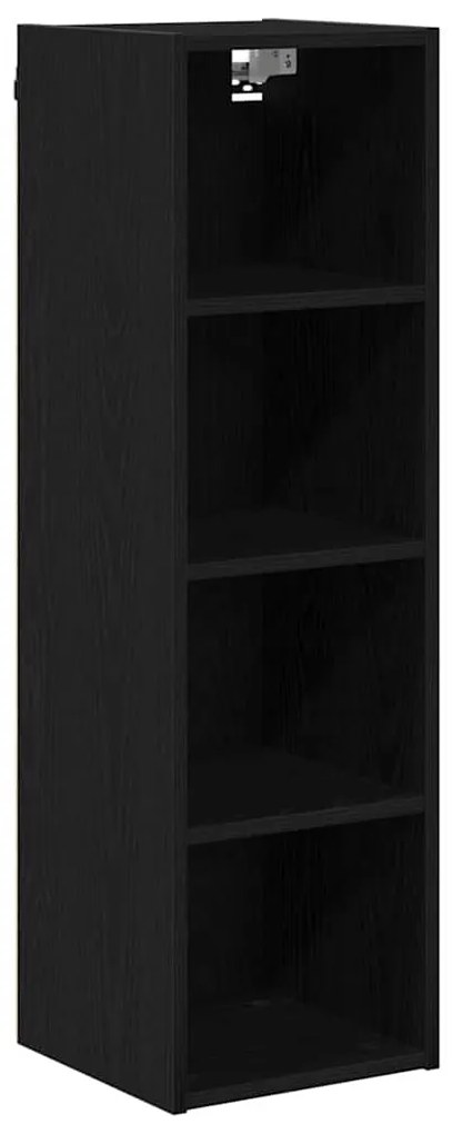 vidaXL Κρεμαστό ντουλάπι Riga Μαύρη Οξυά 30 x 29,5 x 100 εκ.