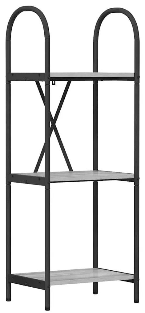 vidaXL Ράφι Βιβλίων Γκρι sonoma 40 x 30 x 109 εκ Επεξεργασμένο ξύλο