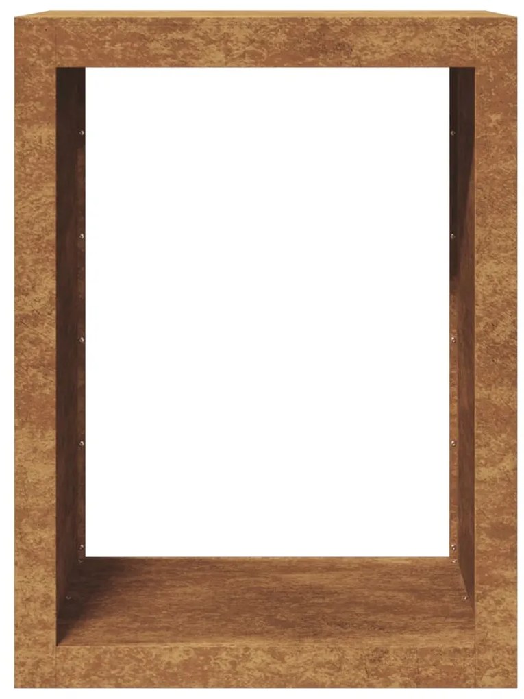 Ράφι για καυσόξυλα 60x40x80 cm Ατσάλι σκληρυθέν στον αέρα - Καφέ