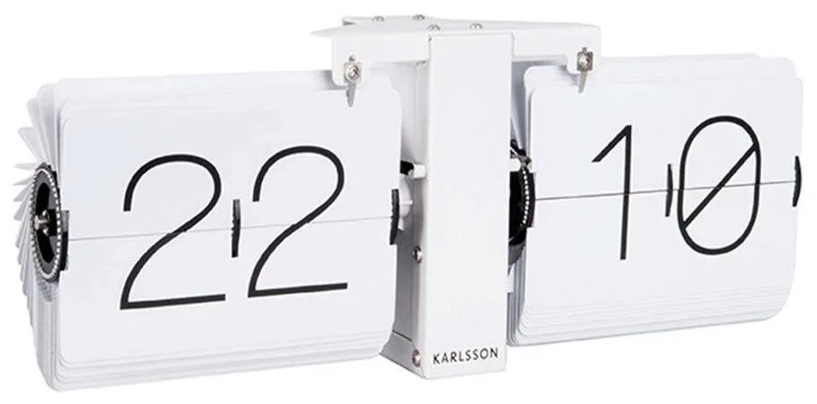 Ρολόι Flip KA5602WH 36x8,5x14cm White Karlsson Metal