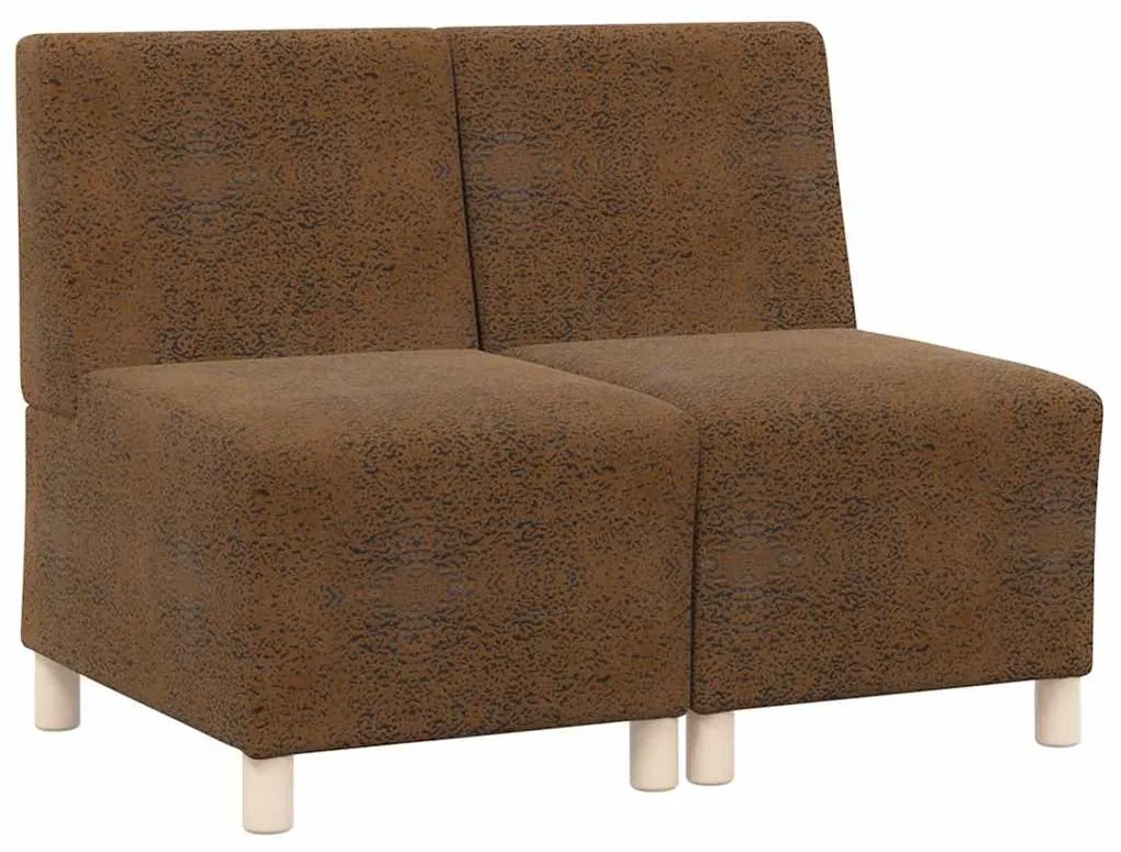 vidaXL Καθίσμα Σαλονιού 2 pcs Καφέ 55 x 74 x 82 εκ.