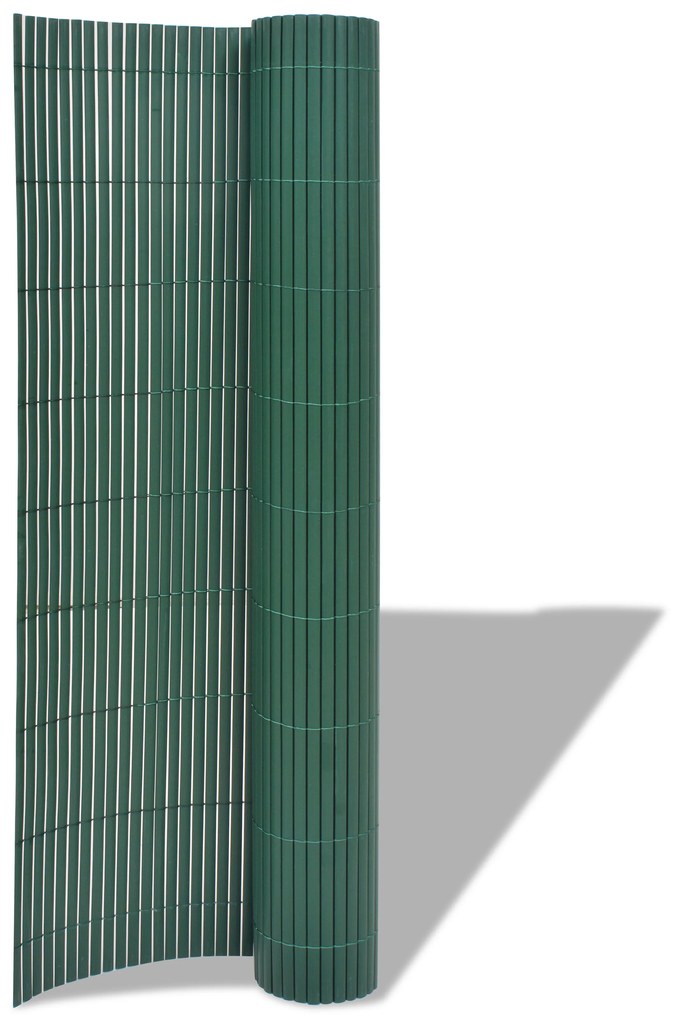 vidaXL Κήπος Φράκτης Διπλής Όψης Πράσινο 1,5x3 μ PVC