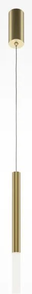 Κρεμαστό Φωτιστικό Οροφής LED 6W 4000K Κύλινδρος 45cm Pro Shade Maytoni-MOD157PL-L6G4K1-Χρυσό MOD157PL-L6G4K1