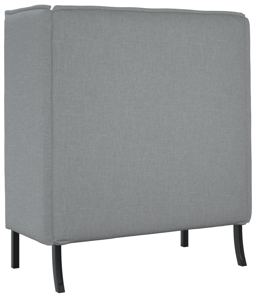 vidaXL Καναπές με ψηλή πλάτη  Ανοιχτό γκρι 109x56x121 cm Ύφασμα