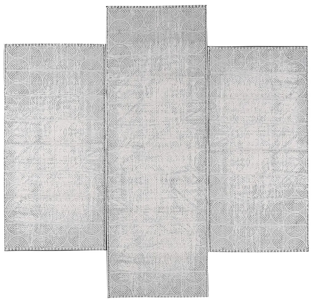 Χαλιά Κρεβατοκάμαρας (Σετ 3τμχ) Pierre Cardin Loft 11 L.Grey