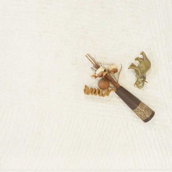 Χαλί ezzo Neve Shaggy E490A1A CREAM-80 x 150 εκ