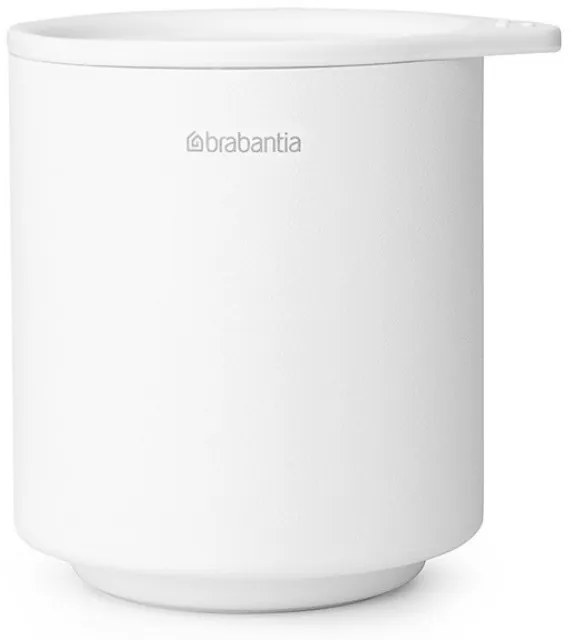 Κουτί αξεσουάρ μπάνιου Brabantia MindSet Mineral 1005687, Αντιολισθητική βάση, Ορυκτό φινίρισμα, Λευκό