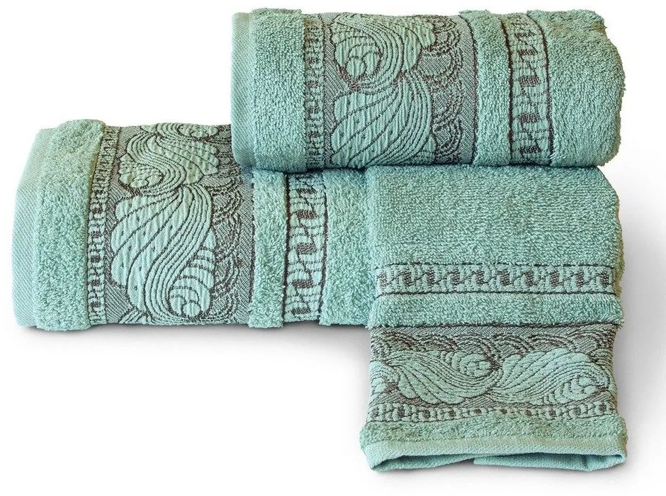 Πετσέτα Matteo Petrol Sb Home Προσώπου 50x90cm 100% Cotton