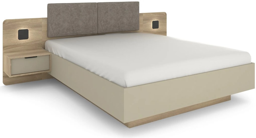 Κρεβάτι Bett με κομοδίνα