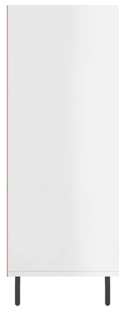 vidaXL Ραφιέρα Γυαλιστερό Λευκό 69,5 x 32,5 x 90 εκ. από Επεξεργ. Ξύλο