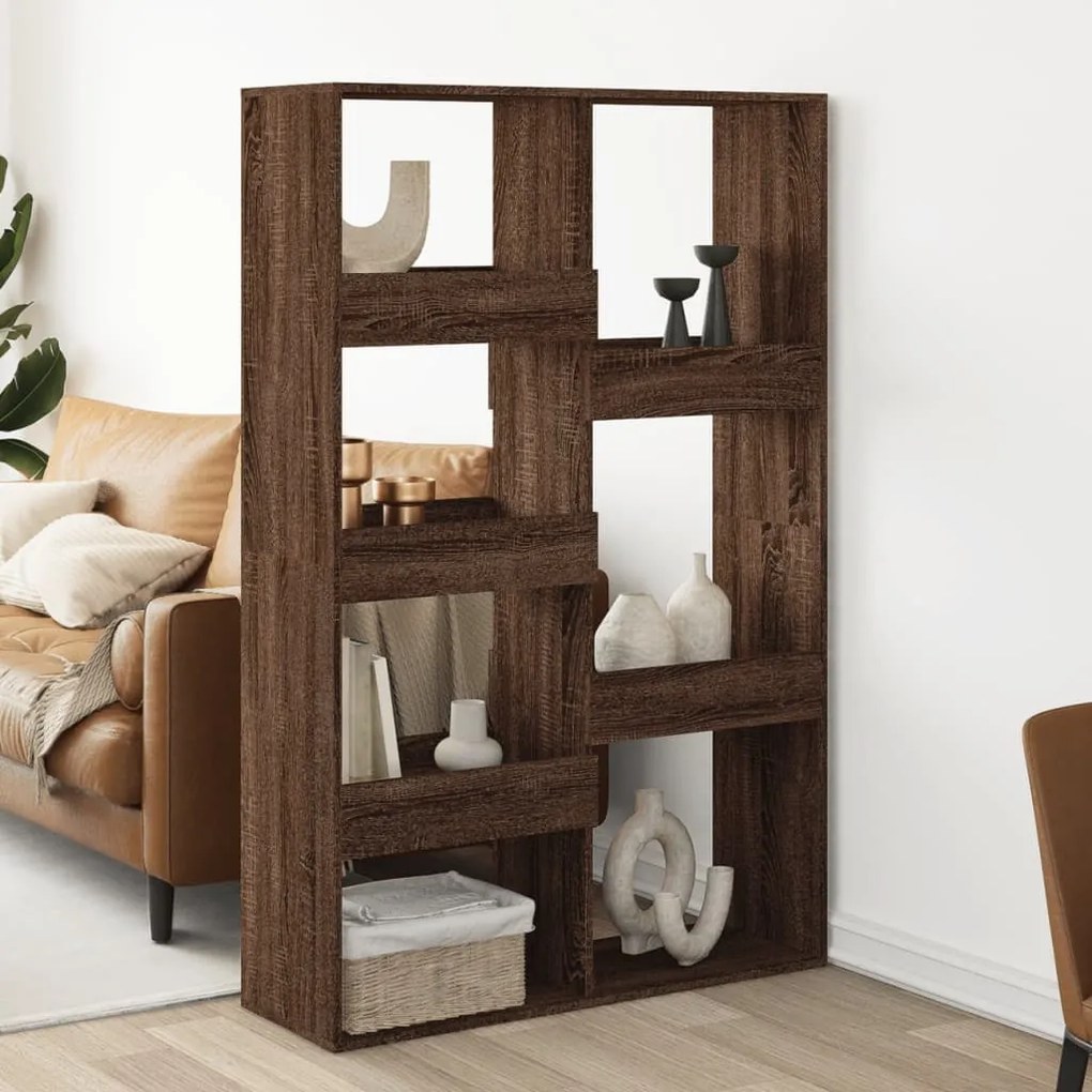 Βιβλιοθήκη/Διαχωριστικό Χώρου Δρυς 100x33x155,5 εκ. Επεξ. Ξύλο
