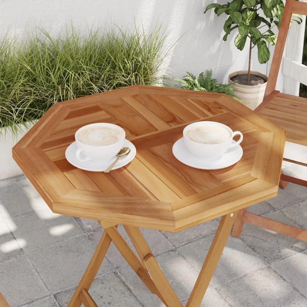 vidaXL Επιφάνεια Τραπεζιού Οκτάγωνη 60x60x2,5 εκ. Μασίφ Ξύλο Teak
