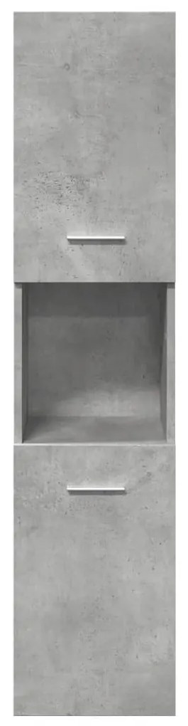 vidaXL Σετ Επίπλων Μπάνιου 5 Τεμαχίων Γκρι Σκυροδέματος από Επεξ. Ξύλο