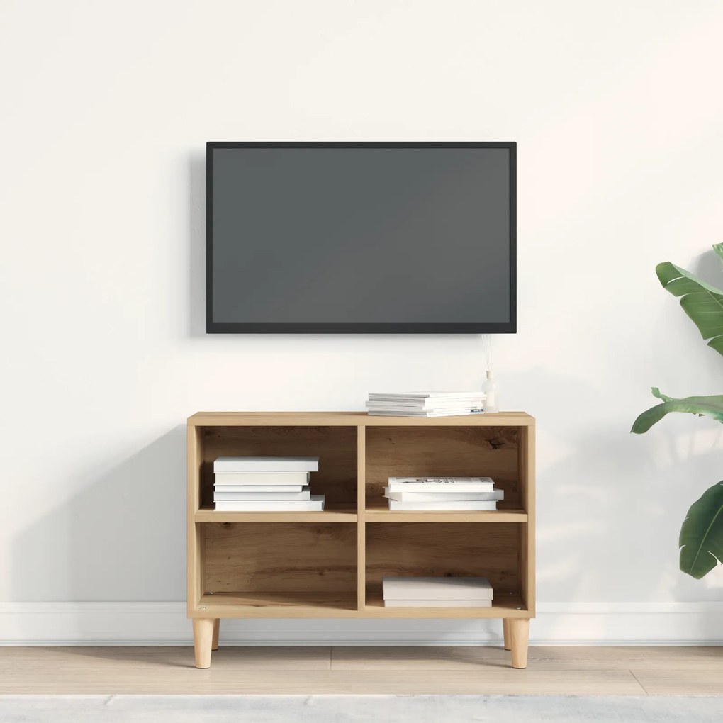 vidaXL Έπιπλο τηλεόρασης Καρυδιά τέχνης 69.5x30x50 εκ
