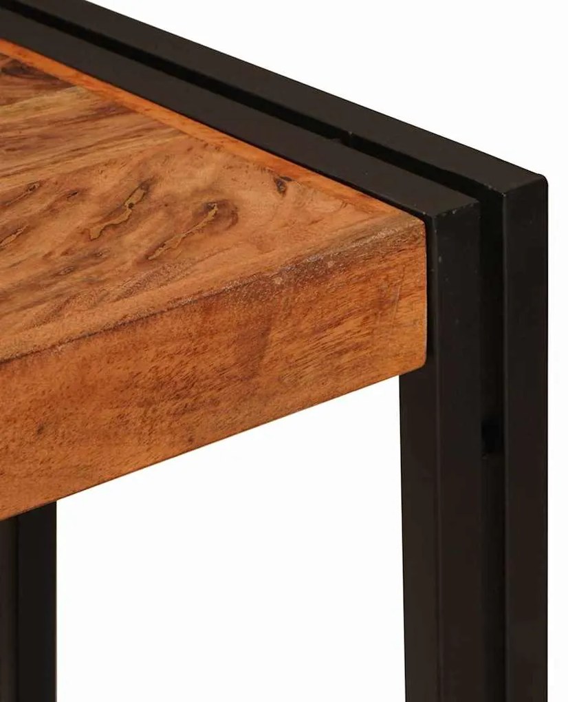 vidaXL Τραπέζι κονσόλας Καφέ 90 x 33 x 75 εκ Μασίφ ξύλο ακακίας