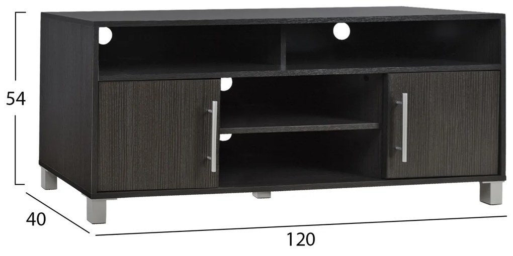 Έπιπλο Τηλεόρασης DANNA Zebrano 120x40x54 εκ. 120x40x54 εκ.
