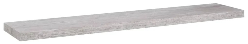 vidaXL Ράφια Τοίχου 4 τεμ. Γκρι Σκυροδέματος 120x23,5x3,8 εκ. MDF