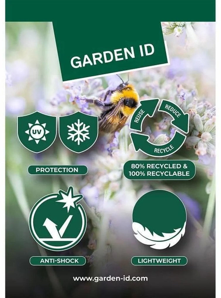 Βάζο Λουλουδιών Garden ID Fancy Μπλε πολυαιθυλένιο 40 x 42 cm