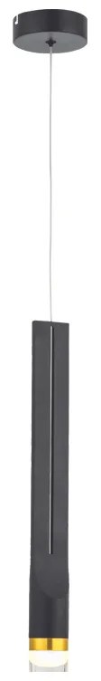 Φωτιστικό Κρεμαστο Aca ZM26LEDP6BK ESTRELA Μαύρο Ματ (Black Mat) 3000K