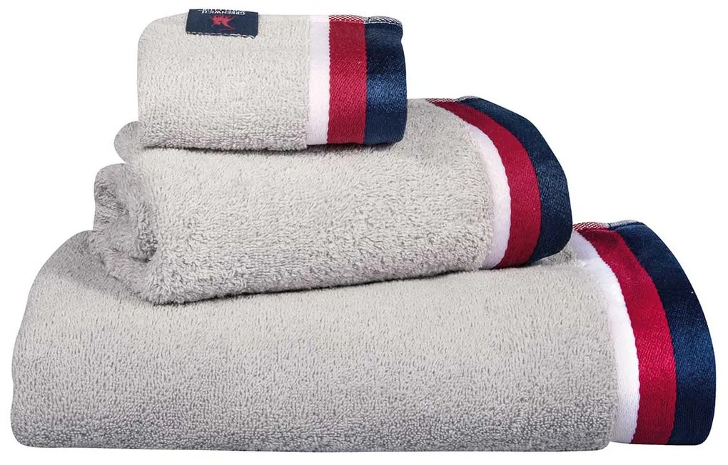 Πετσέτες Μπάνιου (Σετ 3τμχ) Greenwich Polo Club 3064 Grey 520gsm