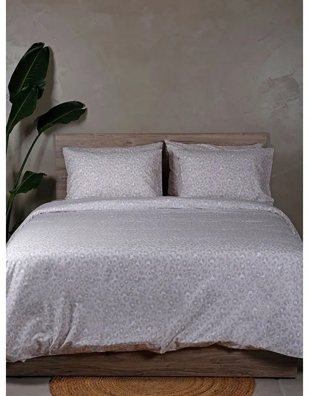 Παπλωματοθήκη Cotton Feelings 2044 Beige Διπλή (200x250)