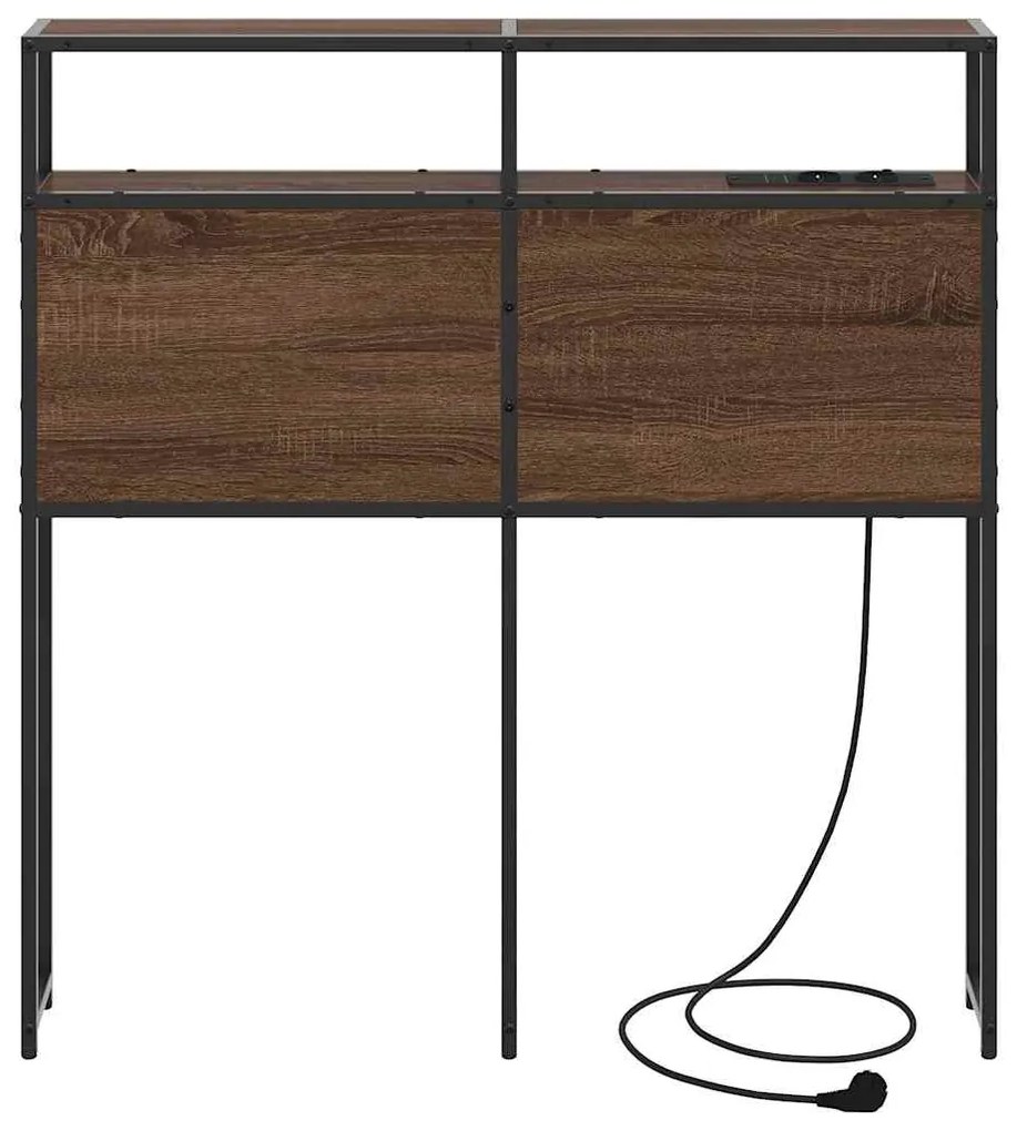 vidaXL Κεφαλάρι Αποθήκης Καφέ δρυς 75 cm Επεξεργασμένο ξύλο