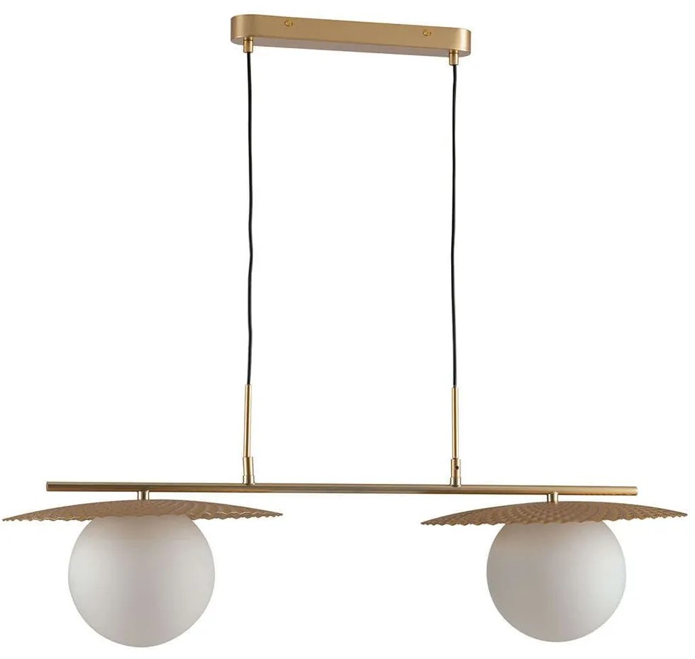 Φωτιστικό Οροφής - Ράγα Chaplin I-CHAPLIN-S2 ORO 2xE27 Led 97x146,2cm Gold Luce Ambiente Design Metal, Glass