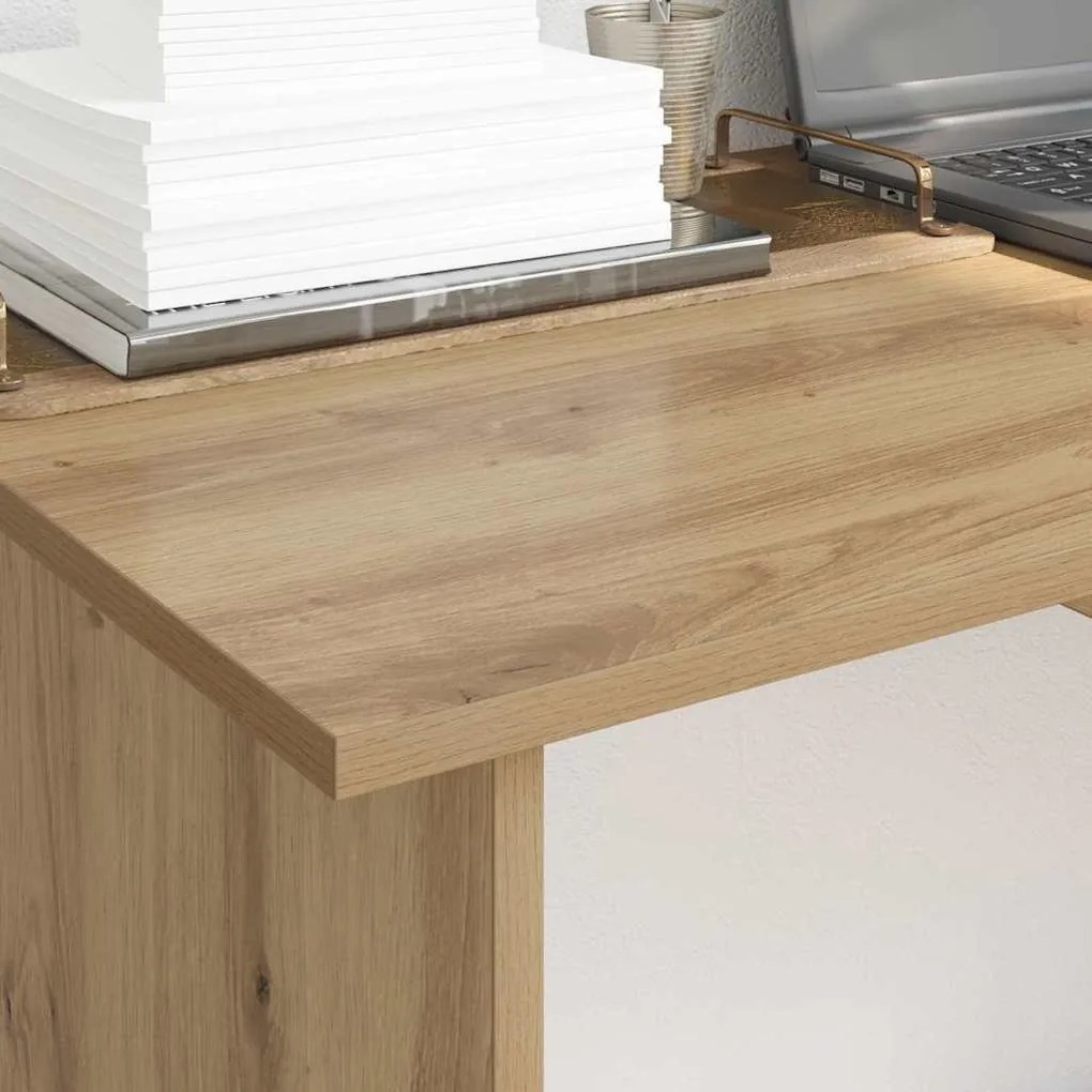vidaXL Γραφείο artisan δρυς 100 x 50 x 76 εκ. Επεξεργασμένο ξύλο