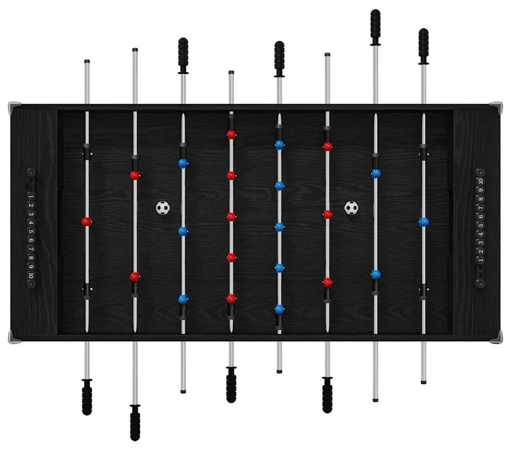 vidaXL Τραπέζι Φουτμπολ Μαύρη Οξυά 125 x 60,5 x 80 εκ.