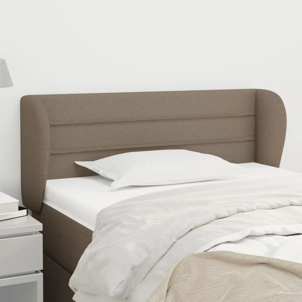 vidaXL Κεφαλάρι με Πτερύγια Taupe 83 x 23 x 78/88 εκ. Υφασμάτινο