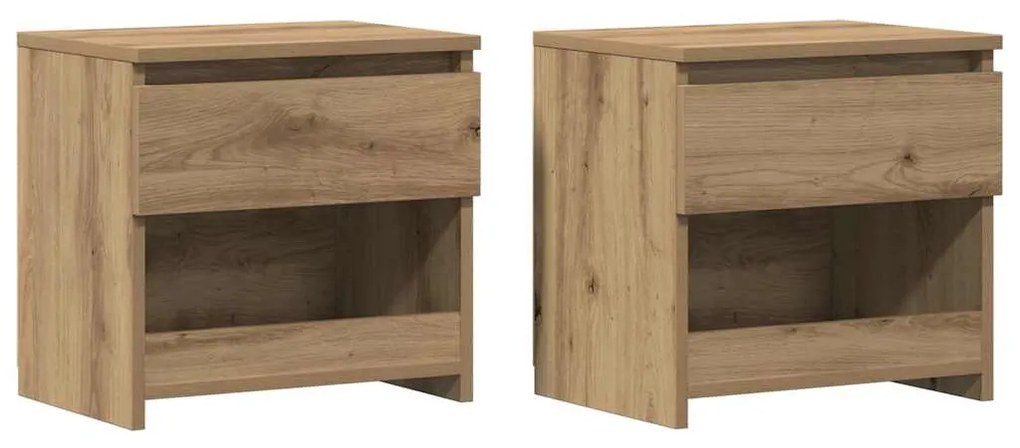 vidaXL Κομοδίνα 2 τεμάχια Artisan Oak 40x30x39 cm Κατασκευασμένο ξύλο