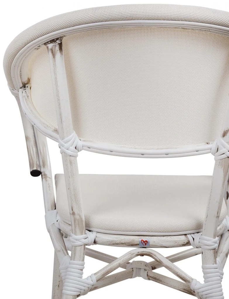 Καρέκλα - Πολυθρόνα CLAY C5108 Αλουμινίου Bamboo Look Γκρί Πατίνα με Textline 57x57x83 εκ. 57x57x83 εκ.