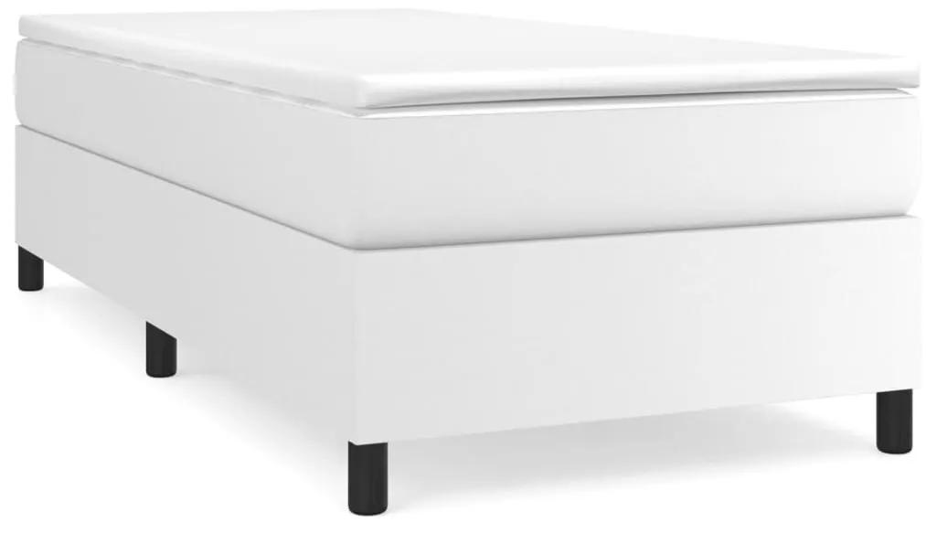 Πλαίσιο Κρεβατιού Boxspring Λευκό 80 x 200 εκ. Συνθετικό Δέρμα - Λευκό