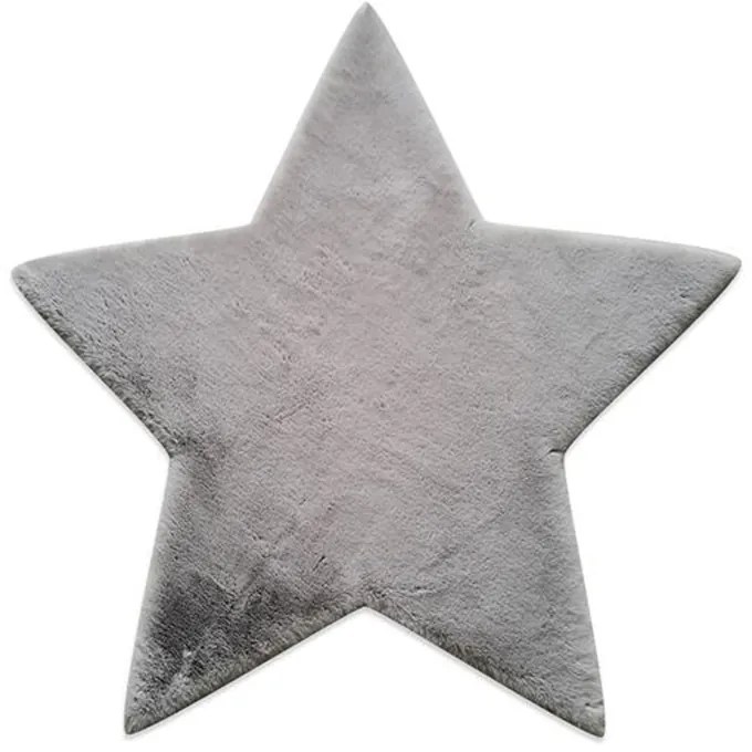 Παιδικό Γούνινο Χαλί (160x160) New Plan Puffy FC6 Star Light Grey