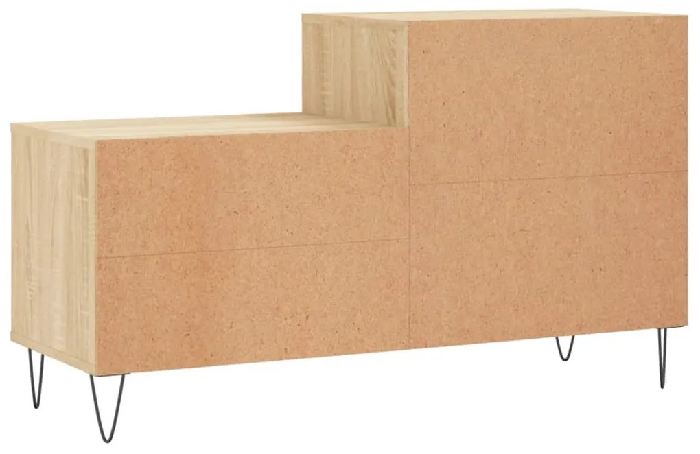 vidaXL Παπουτσοθήκη Sonoma Δρυς 102x36x60 εκ. από Επεξεργασμένο Ξύλο