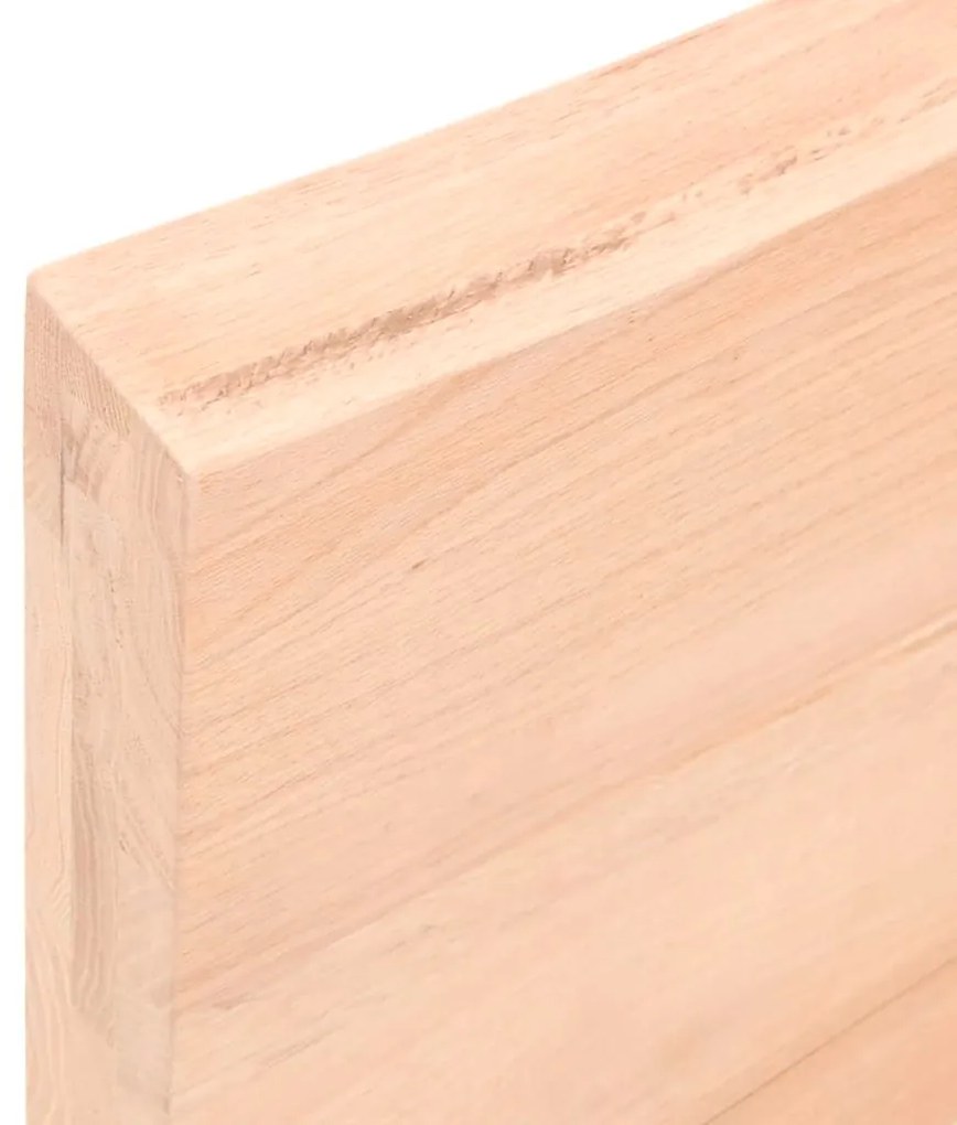 Πάγκος Μπάνιου 60x30x(2-6) εκ. από Ακατέργαστο Μασίφ Ξύλο - Καφέ
