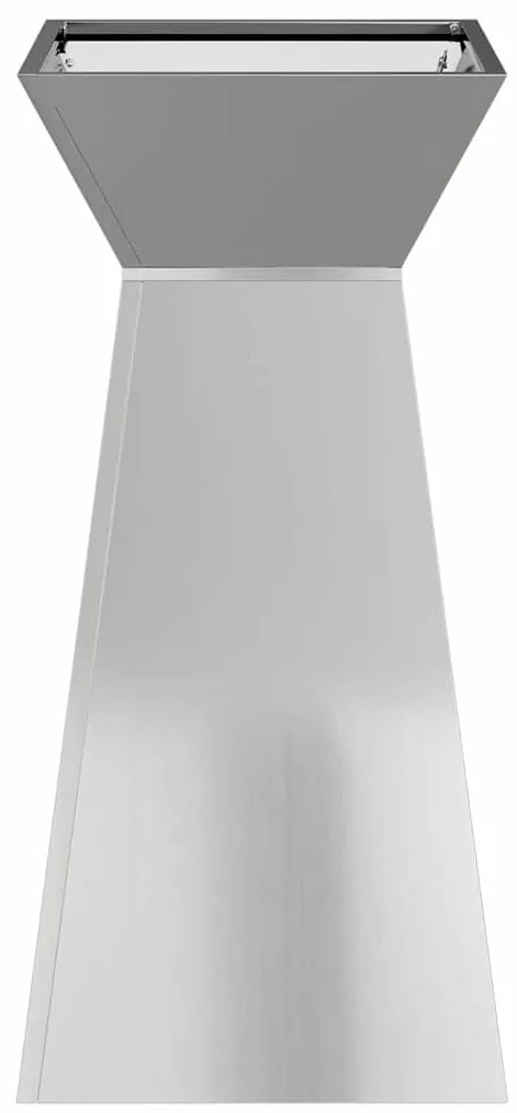 vidaXL Γλάστρα Πυλώνας 2 pcs Ασημί 35 x 35 x 73 εκ. Ατσάλι